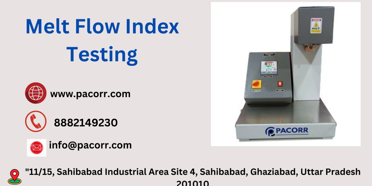 From Raw Material to Finished Product: The Critical Function of Melt Flow Index Testing in Polymer Manufacturing